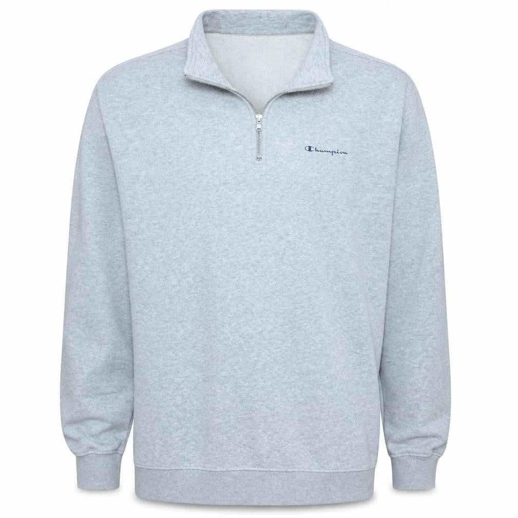 Champion Men's Grey 2XL 1/4 Zip Fleece Sweatshirt