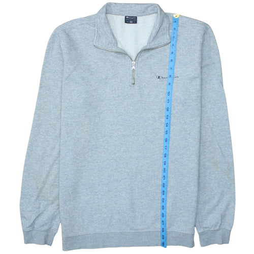 Champion Men's Grey 2XL 1/4 Zip Fleece Sweatshirt