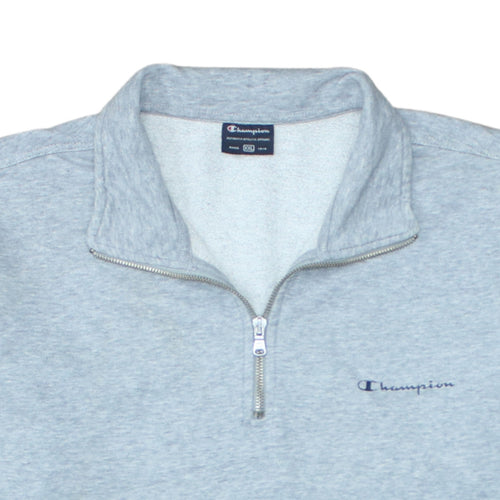 Champion Men's Grey 2XL 1/4 Zip Fleece Sweatshirt