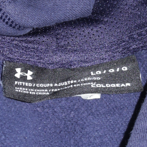 Under Armour Men's Blue Pullover Hoodie Size L Athletic Fleece