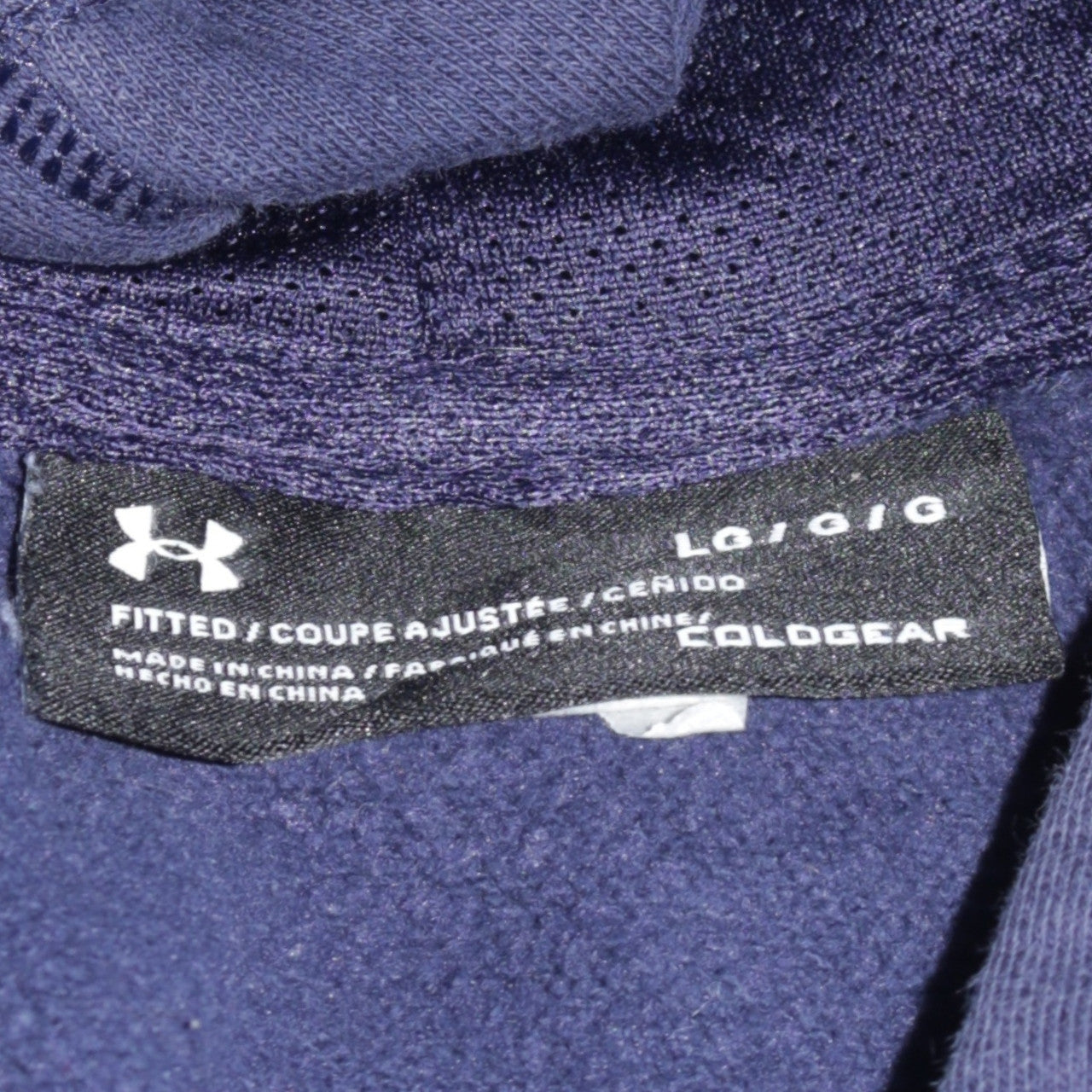 Under Armour Men's Blue Pullover Hoodie Size L Athletic Fleece