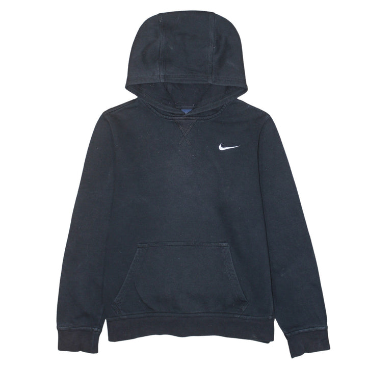 Nike Boys Black XL Pullover Fleece Hoodie Sweatshirt Logo Hooded Top