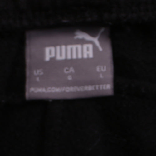 Puma Men’s Black Jogger Trousers L Regular Fit Sportswear