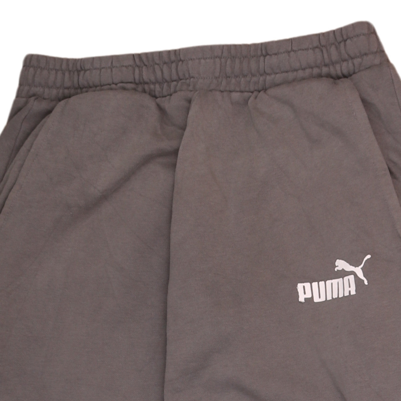 Puma Men’s Brown Jogger Sweatpants S Elastic Waist Fleece