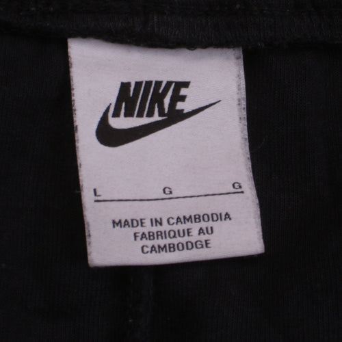 Nike Women Black L Jersey Lounge Joggers Relaxed Fit