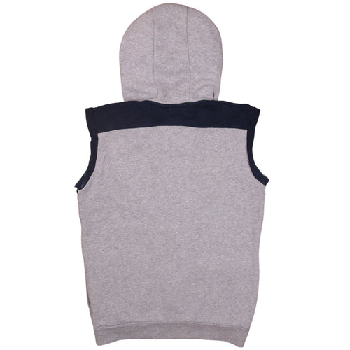 Adidas Boys Grey & Navy Full Zip Sleeveless Hoodie Age 13-14 Years
