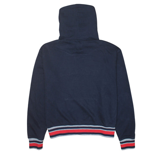 Champion Womens Navy Blue Pullover Hoodie Size L Embroidered Logo