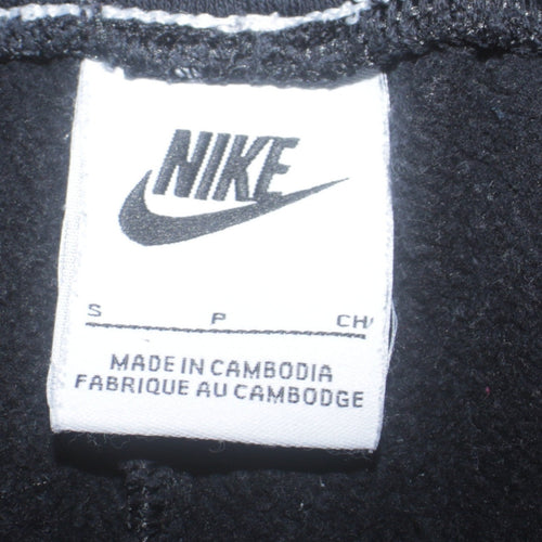 Nike Women’s Black Jogger Trousers S Fleece Cotton Blend