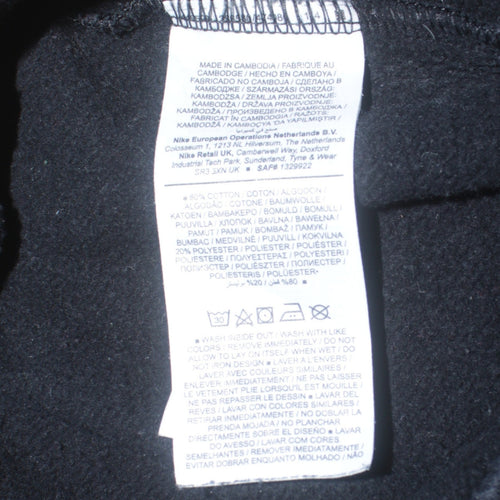Nike Women’s Black Jogger Trousers S Fleece Cotton Blend