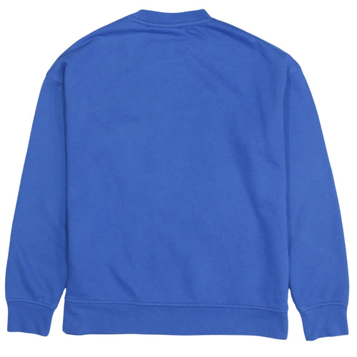 Disney Women Blue Stitch Sweatshirt Size S Pullover Cotton Casual