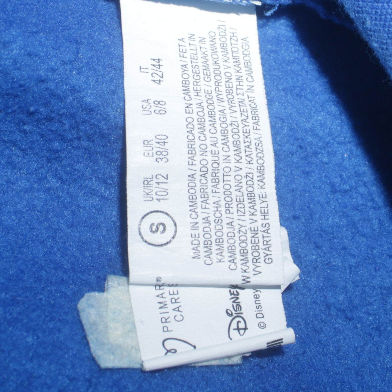 Disney Women Blue Stitch Sweatshirt Size S Pullover Cotton Casual