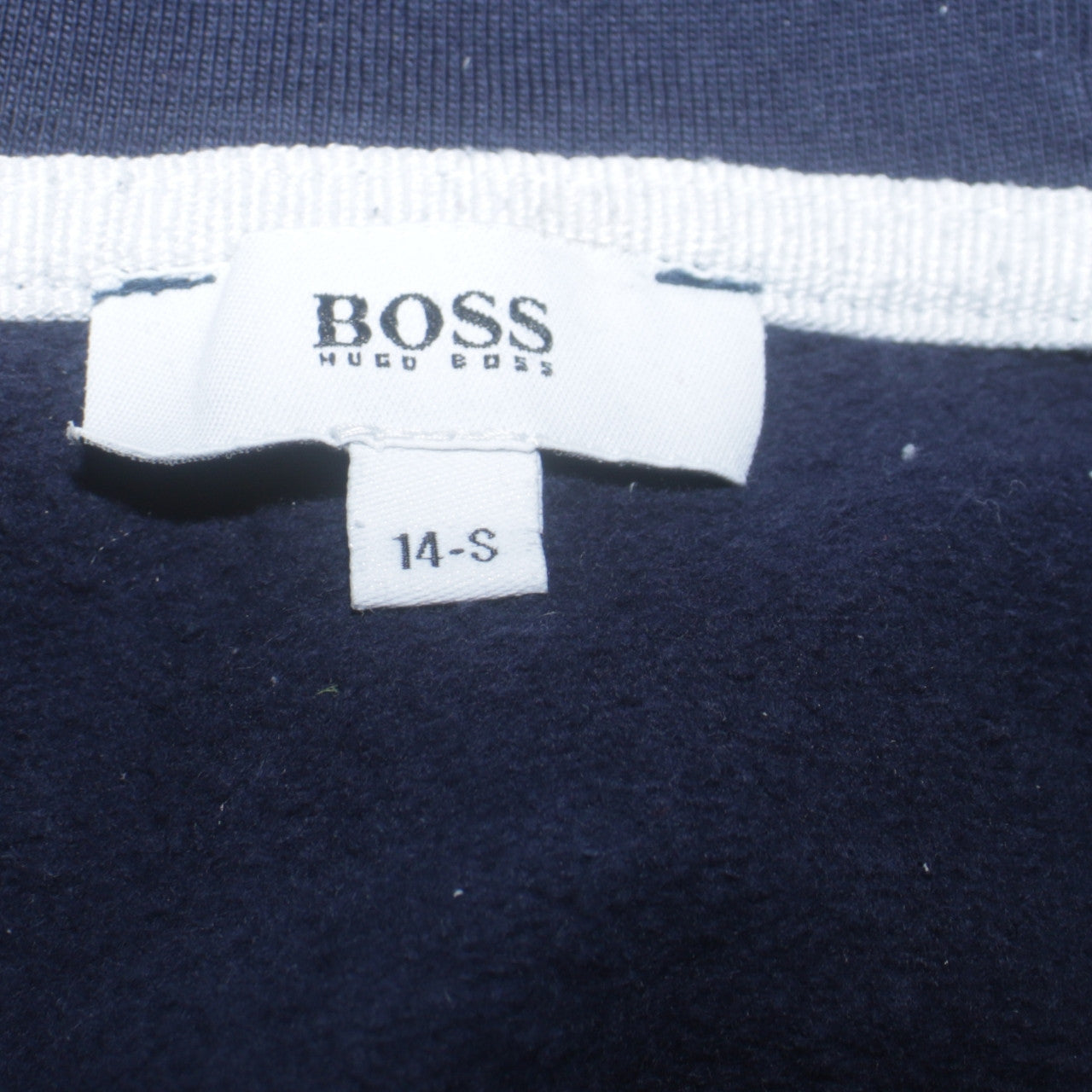 Hugo Boss Boys Blue Full Zip Hoodie Size 14 Years Regular Fit