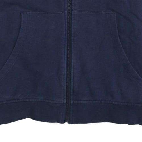 Hugo Boss Boys Blue Full Zip Hoodie Size 14 Years Regular Fit
