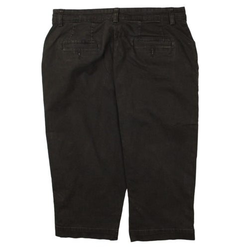 Lee Women's Black Cropped Jeans Size 12P Regular Fit Stretch Denim
