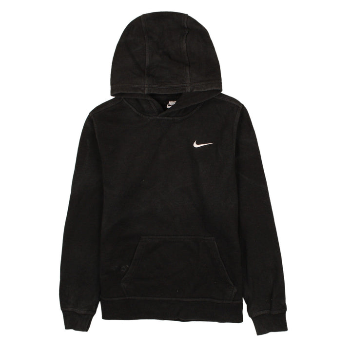 Nike Boys Black Pullover Fleece Hoodie XL 13-15 Years Logo Sweatshirt