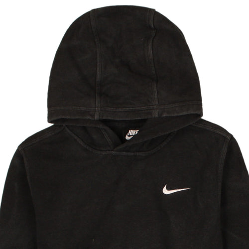 Nike Boys Black Pullover Fleece Hoodie XL 13-15 Years Logo Sweatshirt