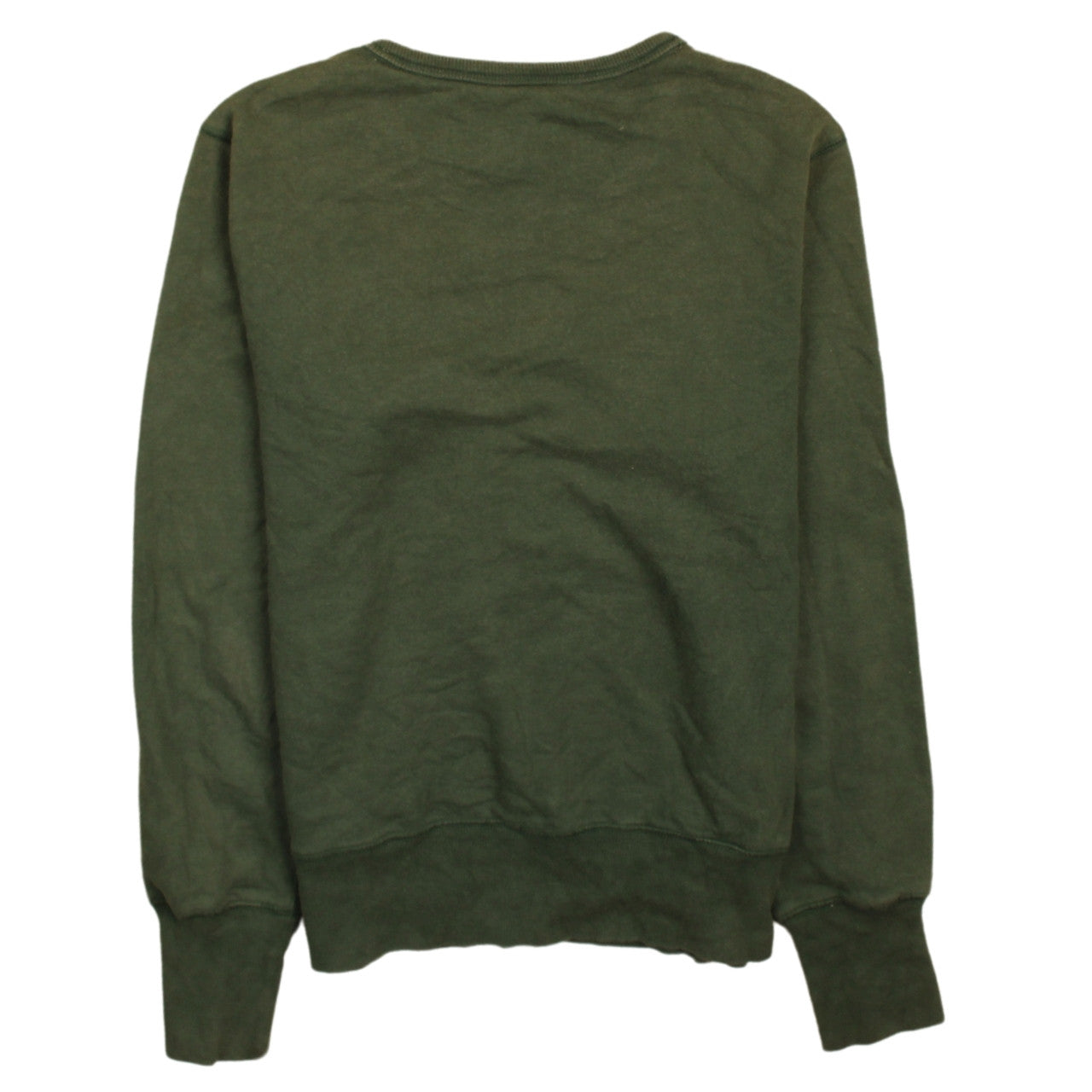 Nike Green Unisex Kids L Pullover Sweatshirt with Logo Print