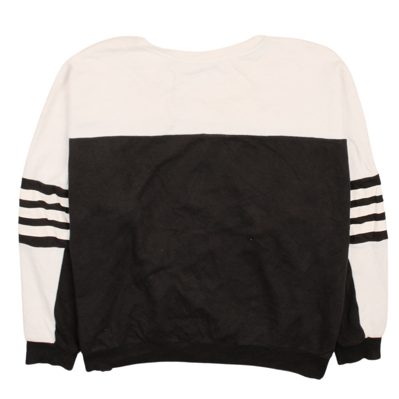 Adidas Women’s Black White Crew Neck Pullover Sweatshirt Size 18