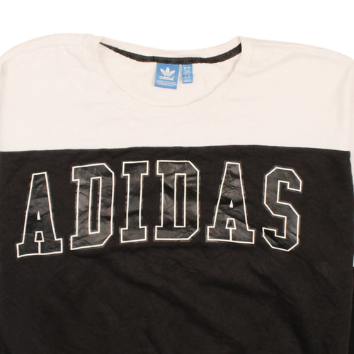 Adidas Women’s Black White Crew Neck Pullover Sweatshirt Size 18