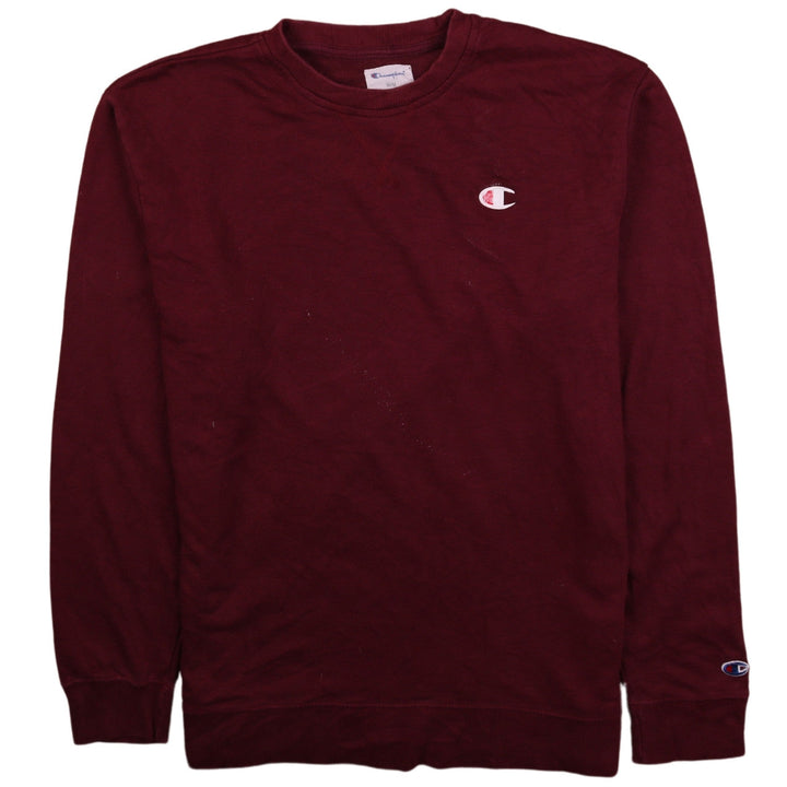 Champion Men's Red Crew Neck Pullover Sweatshirt Size M