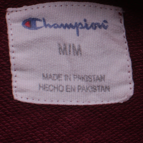 Champion Men's Red Crew Neck Pullover Sweatshirt Size M