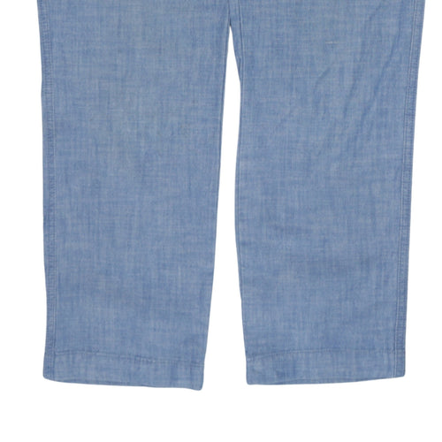 GAP Women's Blue Size 8 Straight Chambray Jeans
