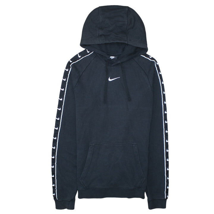 Nike Womens Black XS Pullover Hoodie with Logo Tape Sleeves