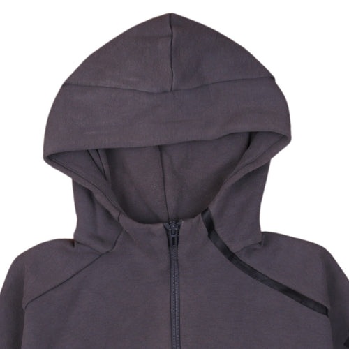 Adidas Boys Grey Full Zip Hoodie 11-12 Years Regular Fit Hooded Sweatshirt