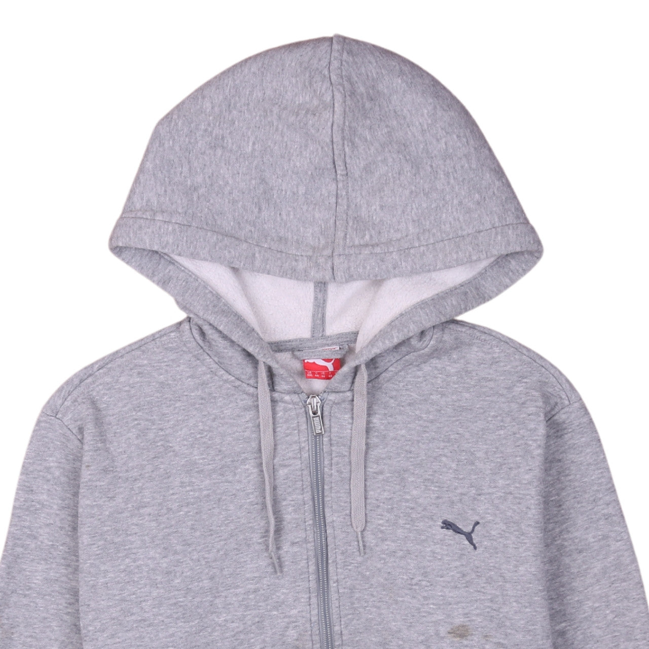 Puma Womens Grey Full Zip Hoodie Size 18 Lined Casual Sweatshirt