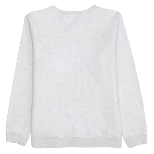 Tommy Hilfiger Womens Grey Logo Sweatshirt M Crew Neck Cotton Blend