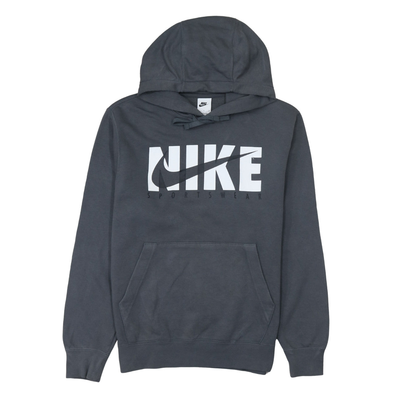 Nike Men's Grey Pullover Hoodie Small Graphic Sportswear
