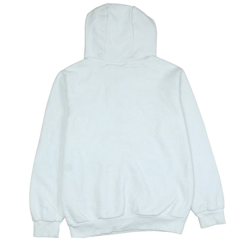 Adidas Girls White Hooded Pullover Sweatshirt 11-12 Years Graphic Print
