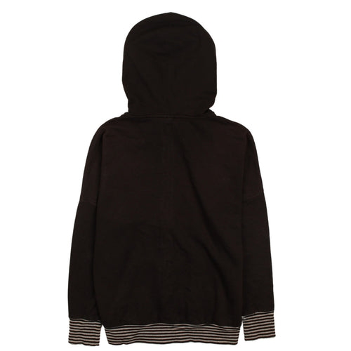 Puma Women's Black Full Zip Hoodie Size 14 Lined Casual Sweatshirt