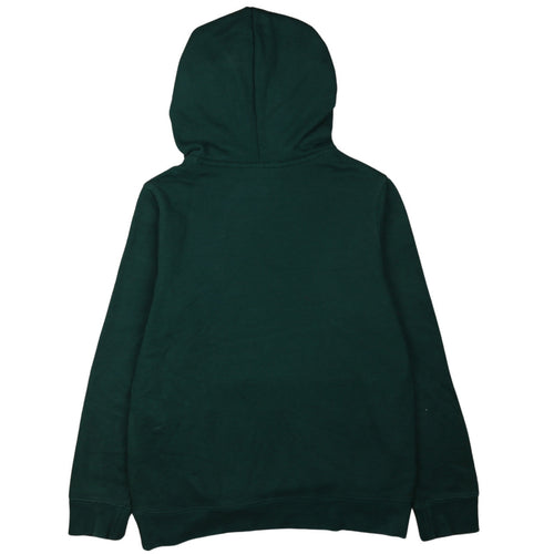 Adidas Womens Green Pullover Hoodie UK 12 Trefoil Logo Casual