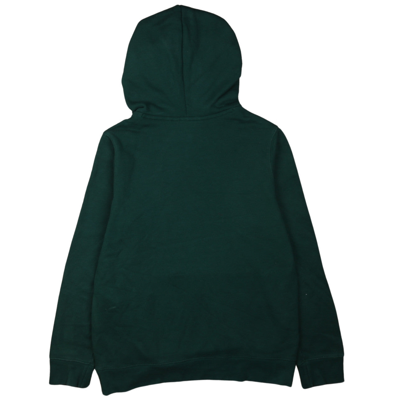 Adidas Womens Green Pullover Hoodie UK 12 Trefoil Logo Casual