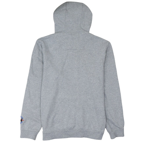 Nautica Men’s Grey Pullover Hoodie L Embroidered Logo Sportswear