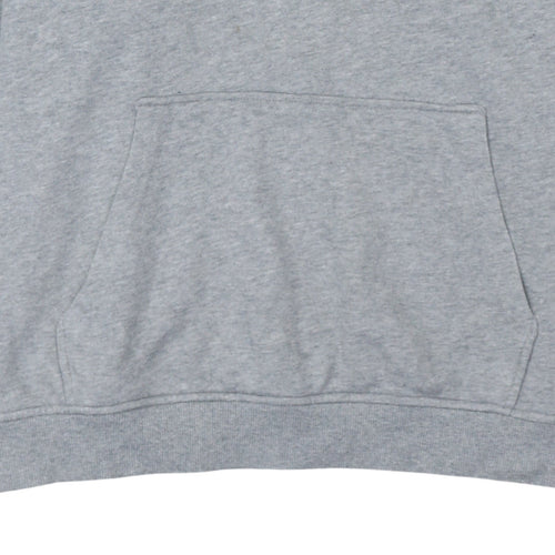 Nautica Men’s Grey Pullover Hoodie L Embroidered Logo Sportswear