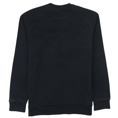 adidas Men Black Crew Neck Pullover Sweatshirt Size M