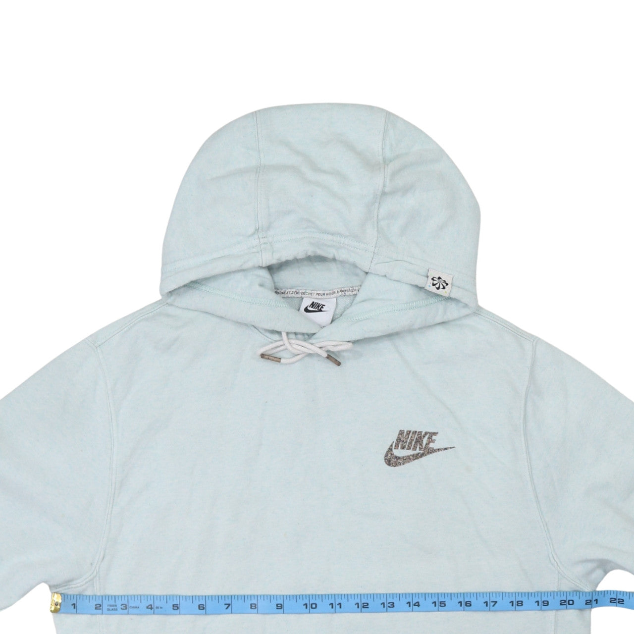 Nike Women’s Light Blue Pullover Hoodie Size S Cotton Blend
