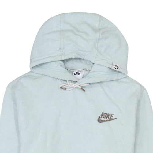 Nike Women’s Light Blue Pullover Hoodie Size S Cotton Blend