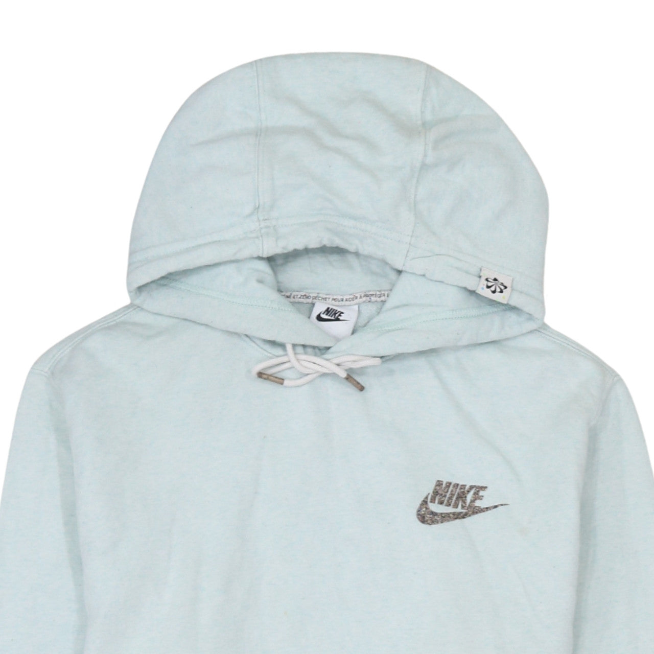 Nike Women’s Light Blue Pullover Hoodie Size S Cotton Blend