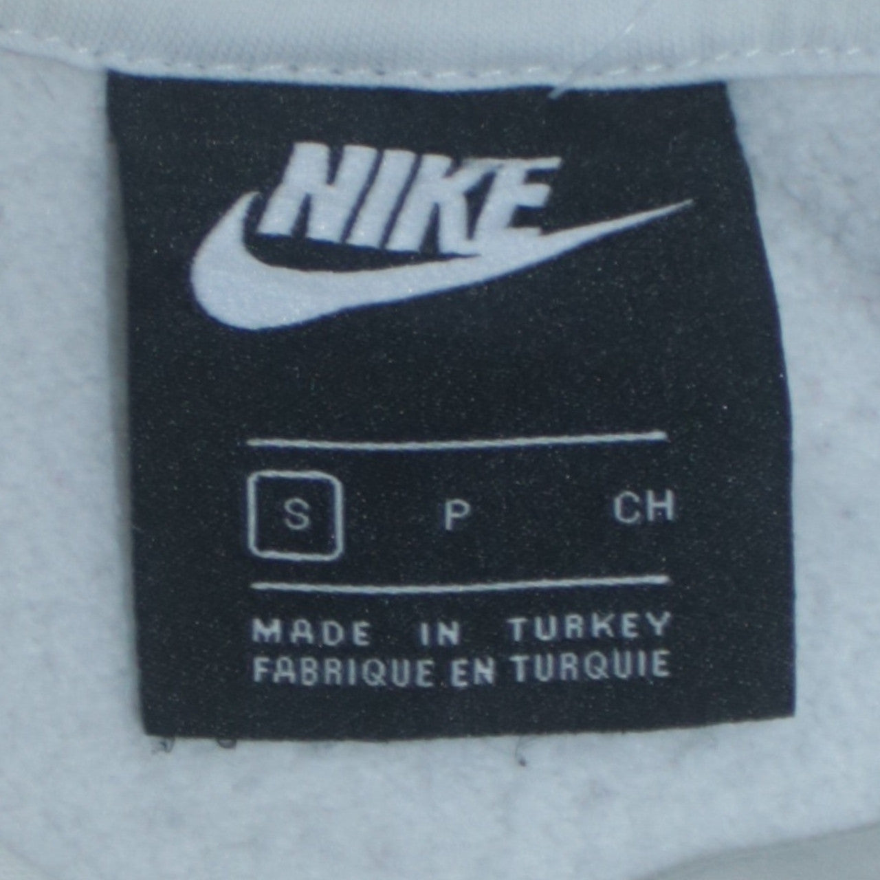 Nike Men's White Pullover Logo Hoodie Small Regular Fit