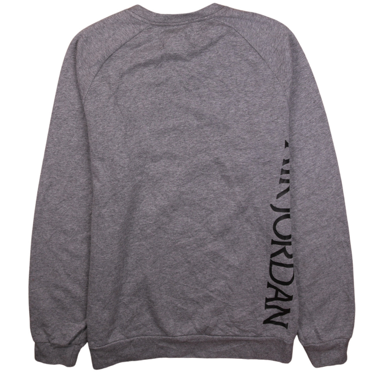 Nike Jordan Mens Grey Crew Neck Logo Pullover Sweatshirt M