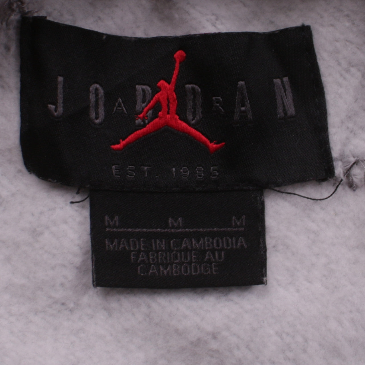 Nike Jordan Mens Grey Crew Neck Logo Pullover Sweatshirt M