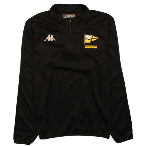 Kappa Boys Black 14 Years 1/4 Zip Sweatshirt Club Portugalete Top