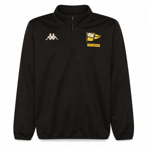 Kappa Boys Black 14 Years 1/4 Zip Sweatshirt Club Portugalete Top