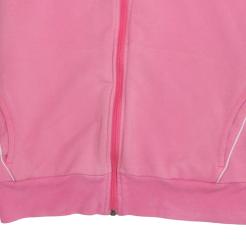Nike Girls Pink Full Zip Hoodie Sweatshirt Medium UK 12-14 Dri-FIT
