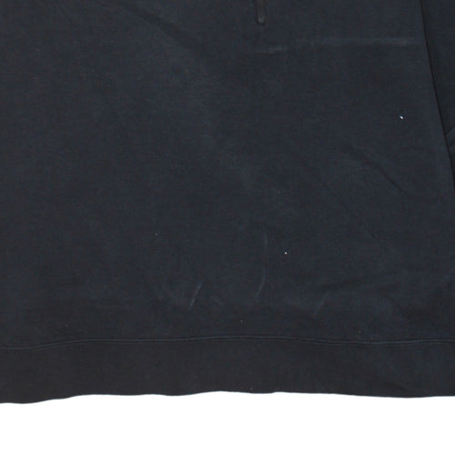 Nike Men's Black L Pullover Crew Neck Zip Pocket Sweatshirt