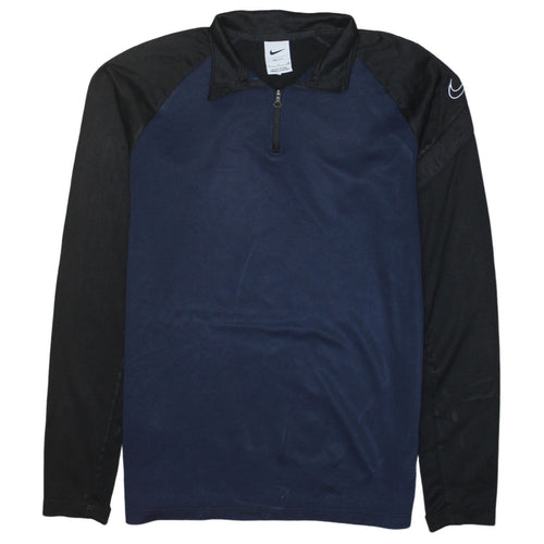 Nike Men's Blue 1/2 Zip Dri-Fit Sweatshirt Size S