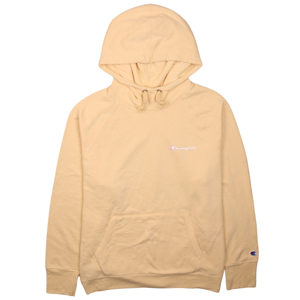 Champion Womens Beige 2XL Pullover Hoodie with Logo Detail